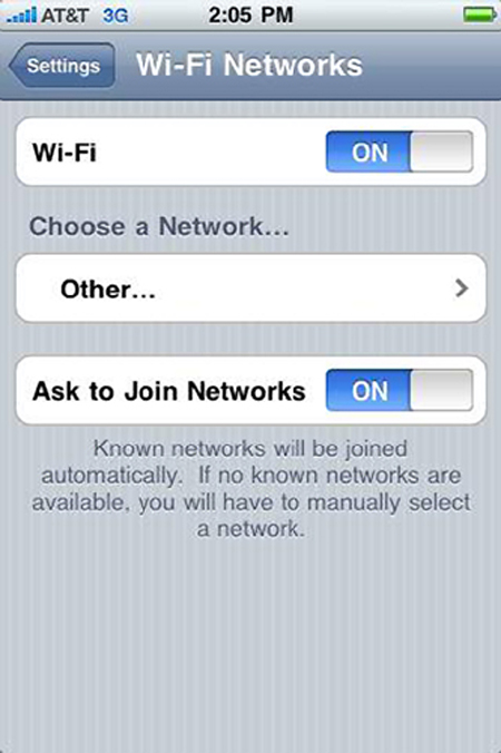 Tắt kết nối Wi-Fi tren iPhone - inLook.vn