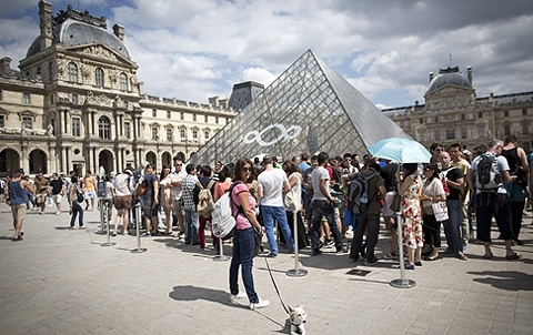 bảo tàng Louvre, Pháp, vé giả, Trung Quốc