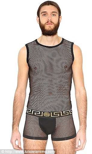 Hoảng hốt với bodysuit dạng lưới cho nam giới của Versace 1