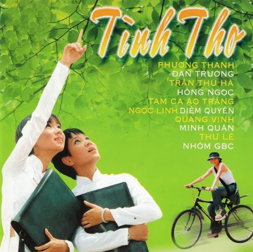 Hình ảnh Diễm Quyên - Ngọc Linh trên bìa CD 'Tình thơ' năm 2000.