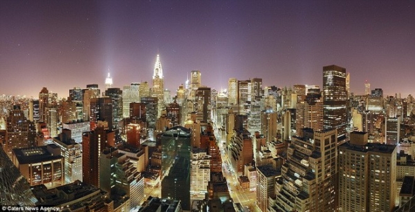 Một góc thành phố Manhattan, Mỹ.
