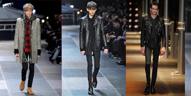 Thân hình “cò hương” của những mẫu nam trình diễn cho thương hiệu Yves Saint Laurent khiến người xem không khỏi xót xa.