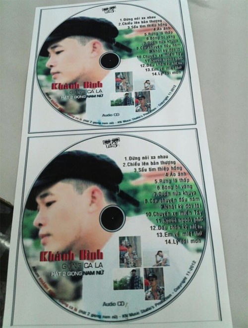 Đĩa CD tổng hợp các ca khúc hát giả giọng nữ của Khánh Bình.