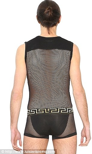Hoảng hốt với bodysuit dạng lưới cho nam giới của Versace 2