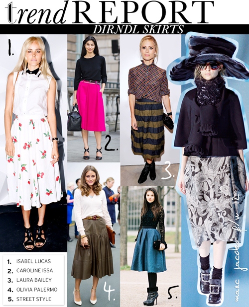 Dirndl Skirt - item không thể thiếu trong tủ đồ Xuân 2013 1